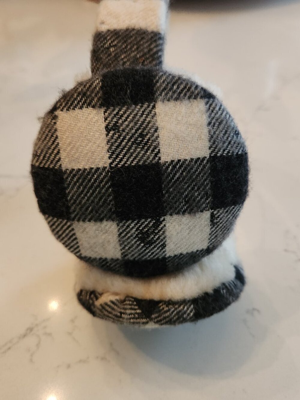 BURBERRY Nova Check Cashmere and Shearling Ear Muffs, Authentic - Picture 7 of 8